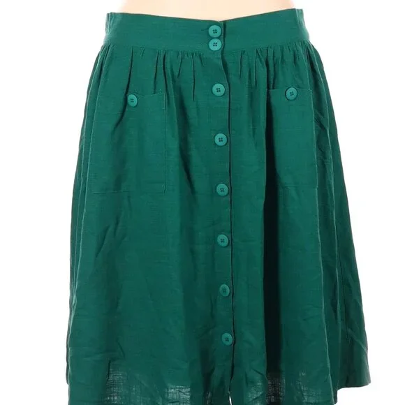 Modcloth Linen Blend Skirt - Picture 1 of 2
